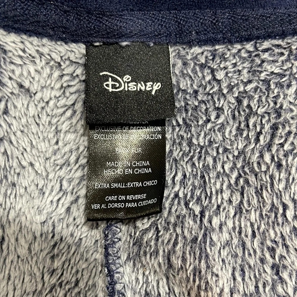 Disney Plush Hooded Onesie Mickey Mouse Pajamas SZ XS Oversized - Picture 7 of 9